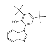 1-(3,5-di-t-butyl-2-hydroxyphenyl)benzimidazole Structure