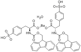 Fmoc-O-磺基-L-酪氨酸钡盐水合物结构式
