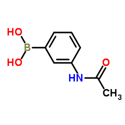 3-乙酰胺基苯硼酸结构式