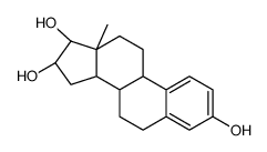 (8R,9S,13S,14S,16S,17S)-13-methyl-6,7,8,9,11,12,14,15,16,17-decahydrocyclopenta[a]phenanthrene-3,16,17-triol结构式
