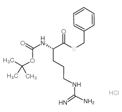 Nα-Boc-L-精氨酸硫代苄酯盐酸盐结构式