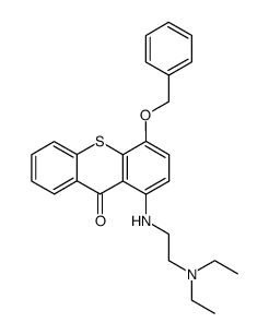 4-(benzyloxy)-1-((2-(diethylamino)ethyl)amino)-9H-thioxanthen-9-one结构式