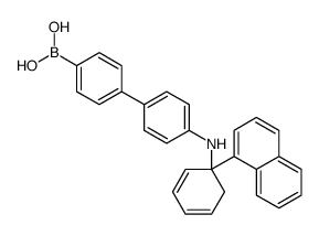 [4-[4-[(1-naphthalen-1-ylcyclohexa-2,4-dien-1-yl)amino]phenyl]phenyl]boronic acid结构式
