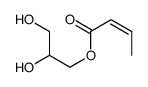 2,3-dihydroxypropyl but-2-enoate Structure