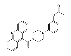 [3-[4-(acridine-9-carbonyl)piperazin-1-yl]phenyl] acetate结构式