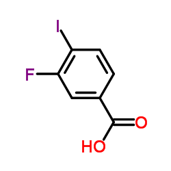 3-氟-4-碘苯甲酸结构式