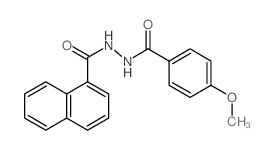1-Naphthalenecarboxylicacid, 2-(4-methoxybenzoyl)hydrazide Structure