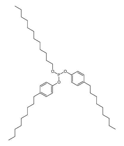 亚磷酸二(4-壬基苯基)十二烷基酯结构式