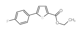 5-(4-氟苯基)-2-噻吩甲酸乙酯结构式