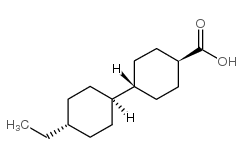 反式-4-乙基-(1,1-联二环己烷)-4-甲酸结构式