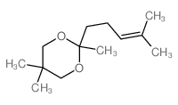 2,5,5-Trimethyl-2-(4-methyl-3-pentenyl)-1,3-dioxane结构式