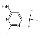 2-氯-6-(三氟甲基)-4-氨基嘧啶结构式