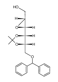 ((2R,3R)-3-((4S,5S)-5-((benzhydryloxy)methyl)-2,2-dimethyl-1,3-dioxolan-4-yl)oxiran-2-yl)methanol结构式