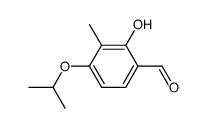 2-hydroxy-4-isopropoxy-3-methylbenzaldehyde结构式