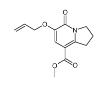 methyl 6-allyloxy-5-oxo-1,2,3,5-tetrahydroindolizine-8-carboxylate结构式