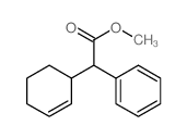 Benzeneacetic acid, a-2-cyclohexen-1-yl-, methyl ester Structure
