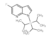 5-氟-1-三异丙基甲硅烷基-1H-吡咯并[2,3-b]吡啶结构式