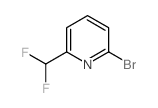 2-溴-6-(二氟甲基)吡啶结构式