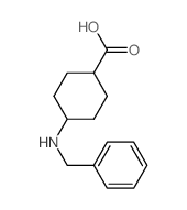 4-(benzylamino)cyclohexane-1-carboxylic acid结构式