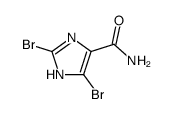2,5-dibromo-1(3)H-imidazole-4-carboxylic acid amide Structure