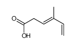 (3E)-4-methylhexa-3,5-dienoic acid结构式