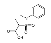 2-[methyl(phenyl)sulfamoyl]propanoic acid结构式