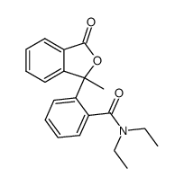 3-Methyl-3-<2-(diethylcarbamoyl)phenyl>-phthalide Structure