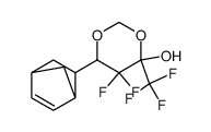 5,5-difluoro-6-(5-norbornen-2-yl)-4-trifluoromethyl-1,3-dioxan-4-ol Structure
