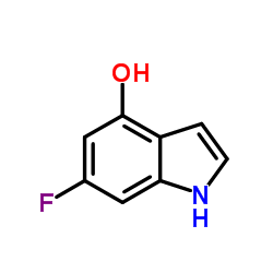 4-羟基-6-氟吲哚结构式
