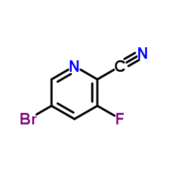 5-Bromo-3-fluoro-2-pyridinecarbonitrile structure