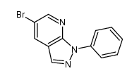 5-bromo-1-phenyl-1H-pyrazolo[3,4-b]pyridine结构式