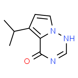 5-isopropylpyrrolo[2,1-f][1,2,4]triazin-4-ol Structure