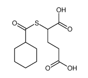 2-(cyclohexanecarbonylsulfanyl)pentanedioic acid Structure