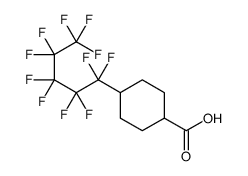 4-(1,1,2,2,3,3,4,4,5,5,5-undecafluoropentyl)cyclohexane-1-carboxylic acid Structure