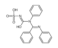 [(C,N-diphenylcarbonimidoyl)-phenylcarbamoyl]sulfamic acid结构式