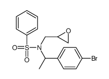 N-[1-(4-bromophenyl)ethyl]-N-(oxiran-2-ylmethyl)benzenesulfonamide结构式