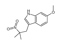 6-methoxy-3-(2-methyl-2-nitropropyl)-1H-indole结构式