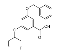 3-(1,3-difluoropropan-2-yloxy)-5-phenylmethoxybenzoic acid Structure