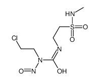 1-(2-chloroethyl)-3-[2-(methylsulfamoyl)ethyl]-1-nitrosourea结构式