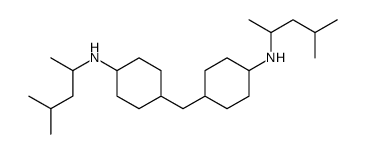 N-(4-methylpentan-2-yl)-4-[[4-(4-methylpentan-2-ylamino)cyclohexyl]methyl]cyclohexan-1-amine结构式