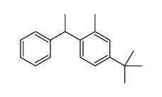 4-tert-butyl-2-methyl-1-(1-phenylethyl)benzene结构式