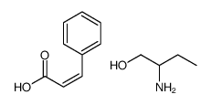 cinnamic acid, compound with 2-aminobutan-1-ol (1:1) Structure