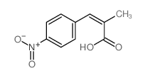 .alpha.-Methyl-p-nitrocinnamic acid Structure