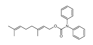 diphenyl-carbamic acid-(3,7-dimethyl-octa-2,6-dienyl)-ester结构式
