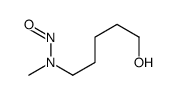 N-(5-hydroxypentyl)-N-methylnitrous amide结构式