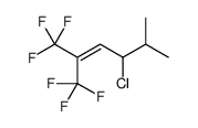 4-chloro-1,1,1-trifluoro-5-methyl-2-(trifluoromethyl)hex-2-ene结构式