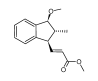 (E)-methyl 3-((1R,2R,3S)-3-methoxy-2-methyl-2,3-dihydro-1H-inden-1-yl)acrylate结构式