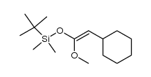 cyclohexyl-2 dimethyltertiobutylsilyloxy-1 methoxy-1 ethylene结构式