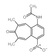 Acetamide,N-(6,8-dimethyl-4-nitro-7-oxo-7H-benzocyclohepten-1-yl)-结构式