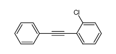 1-Phenyl-2-(2-chlorophenyl)ethyne结构式